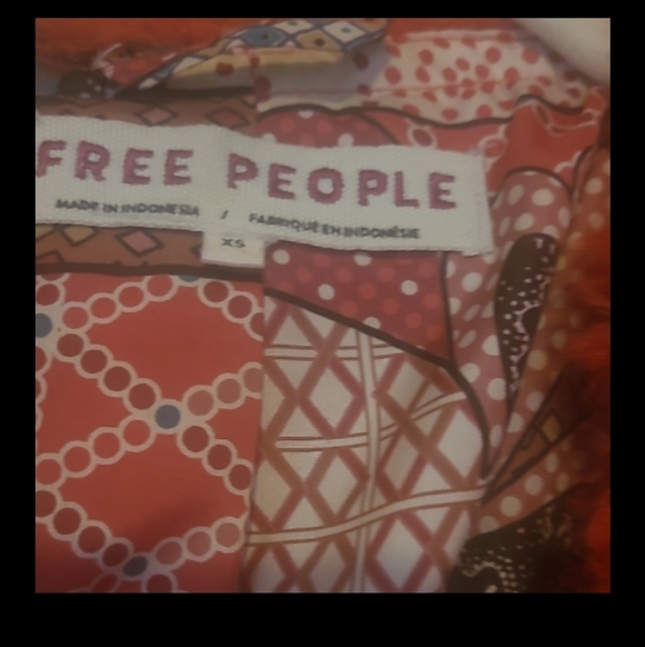 Free People Burnt Orange/ Red Lena Teddy Jacket.. Oversized .. Make Offer! - Picture 6 of 6